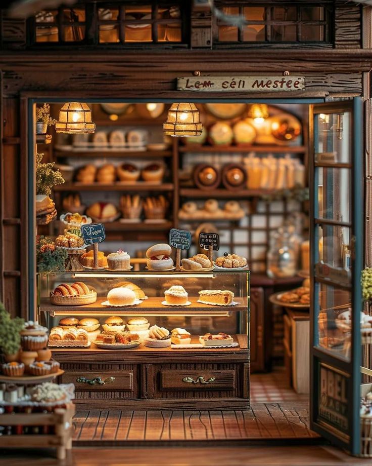 a bakery filled with lots of baked goods