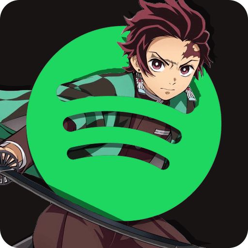 Anime App Icons Spotify Anime Icons Apps Iphone, Tanjiro App Icon, Demon Slayer Logo Green Screen, Demon Slayer App Icons Aesthetic, Spotify Anime Icon, Anime App Icons Aesthetic, Anime Phone Icons, Icon Anime App, Demon Slayer App Icons