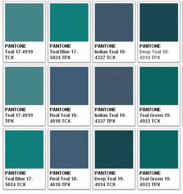 pantone's color chart with the names and colors for each type of paint