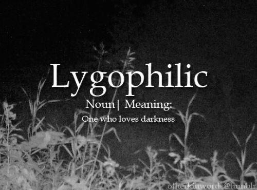 a black and white photo with the words lygophilic written in it