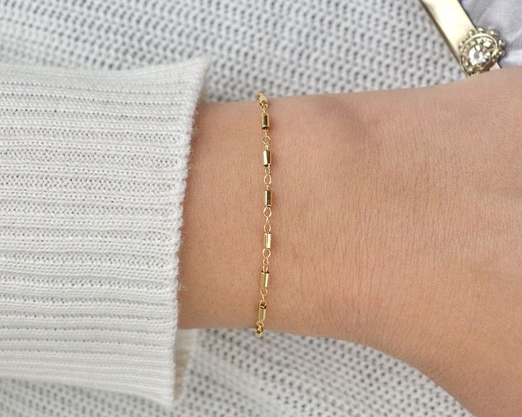 Silver chain bracelet, dainty silver braceletdainty gold bracelet, delicate gold bracelet Adjustable Box Chain Bracelet For Gift, Adjustable Box Chain Bracelet As Gift, Modern Gold Bracelet With Adjustable Chain As Gift, Modern Charm Bracelet With Box Chain, Modern Charm Bracelet With Box Chain As A Gift, Charm Bracelet With Rectangular Links And Adjustable Chain, Adjustable Box Chain Gold Bracelet As Gift, Gold Bracelet With Rectangular Links As A Gift, Adjustable Rectangular Chain Bracelet Gift