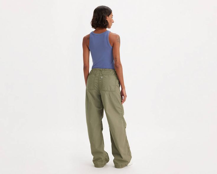 The bigger, the better. We cut these Parachute Pants with a wide leg for a leg-lengthening effect and a mid rise that hits right at your waist. Y2K is here to stay;and these pants prove it. Of-the-moment parachute pants Cut with a wide leg Features a mid rise Crafted with non-stretch poplin fabric Trendy Levi's Straight Leg Pants, Levi's Straight Leg Summer Pants, Levi's Wide Leg Bottoms For Spring, Levi's Baggy Casual Bottoms, Casual Baggy Levi's Bottoms, Levi's Cotton Wide Leg Bottoms, Levi's Wide Leg Cotton Bottoms, Levi's Wide Leg Cotton Pants, Levi's Wide-leg Cotton Bottoms