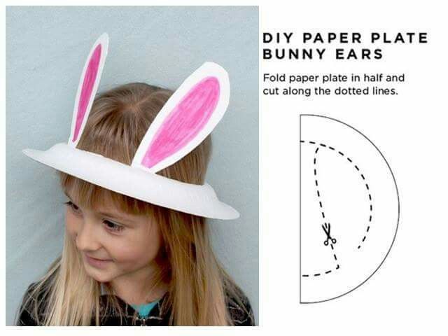 Paper Plate Bunny, Diy Bunny Ears, Easter School, Diy Bunny, Hallowen Ideas, Easter Preschool, Easter Bunny Ears, Easter Hats, Easter Bonnet