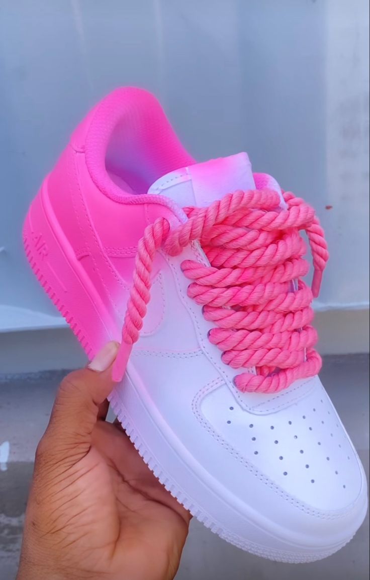 #airforce1 #airforceones #airforce1custom #shoes #shoesaddict #shoesporn #shoesoftheday Fresh Shoes For Women, Cute Sneakers For Women Outfit Ideas, Jordans Customized, Nike Trendy Shoes, Swag Shoes Sneakers, Nice Shoes Sneakers, Pink Nike Shoes Outfit, Airforces Shoes