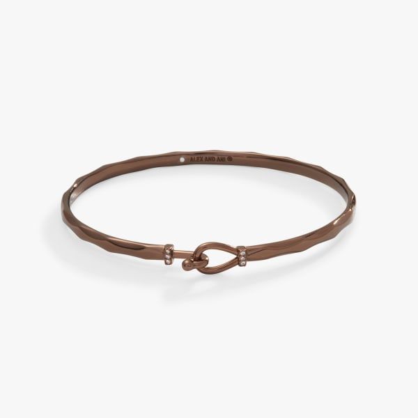 Faceted Hook Tension Bracelet | ALEX AND ANI Everyday Stackable Wrap Bangle Bracelet, Trendy Brown Metal Bracelets, Classic Bangle Bracelets For Friendship, Classic Friendship Bangle Bracelets, Adjustable Bangle With Bracelet Strap For Everyday, Adjustable Everyday Bangle With Bracelet Strap, Elegant Everyday Wrap Bracelet Bangle, Adjustable Everyday Bangle, Classic Everyday Metal Bangle