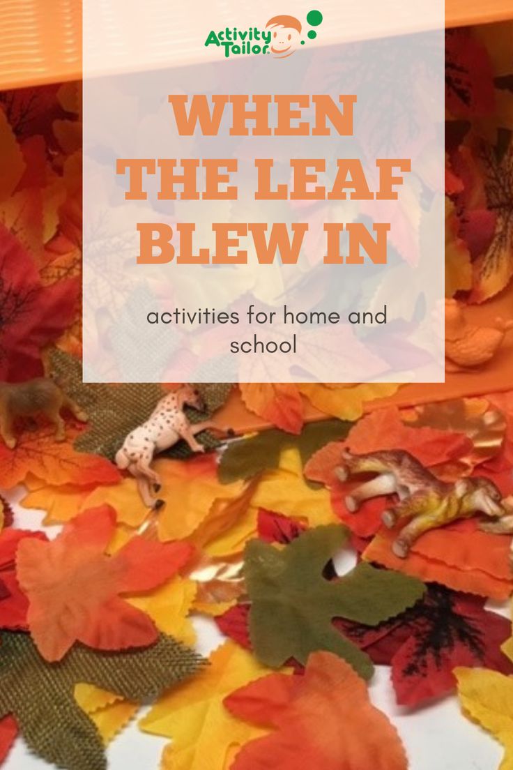 the cover of an article with leaves on it and text that reads when the leaf blew in