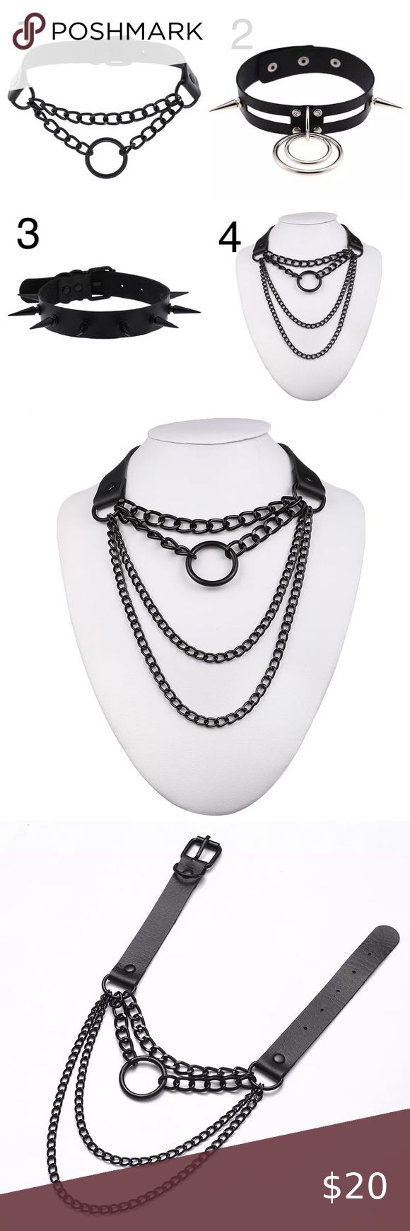 Women Black Collar Goth Pendant Choker Necklace Condition: Brand new Item type: Necklace Necklace type: Choker Material: Leather Metal type: Zinc alloy Gender: Women Style: Punk Chain type: Link chain Shape/Pattern: Round Jewelry Necklaces Goth Pendant, Pendant Choker Necklace, Pendant Choker, Style Punk, Necklace Necklace, Shape Pattern, New Item, Women Style, Shape Patterns