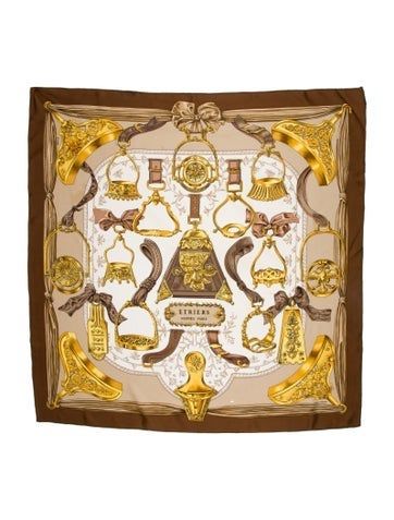 Hermès Silk Scarf90cm with Etriers MotifFeaturing Hand-Rolled Edges Hermes Scarf Pattern, Grandma Scarf, Aes Sedai, Scarf Hermes, Vintage Hermes Scarf, Wearing Scarves, Horse Harness, Hermes Scarves, Dress Scarf