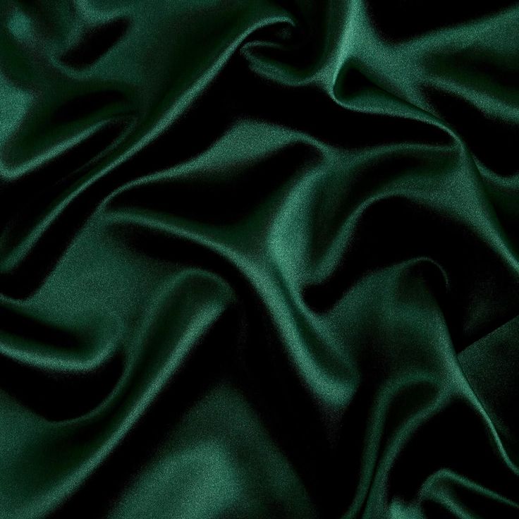 the green fabric is very soft and shiny