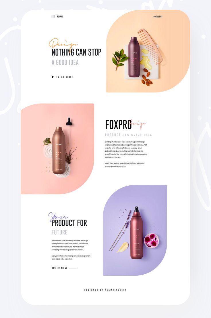 the website is designed to look like it has different products on it, including bottles and spoon