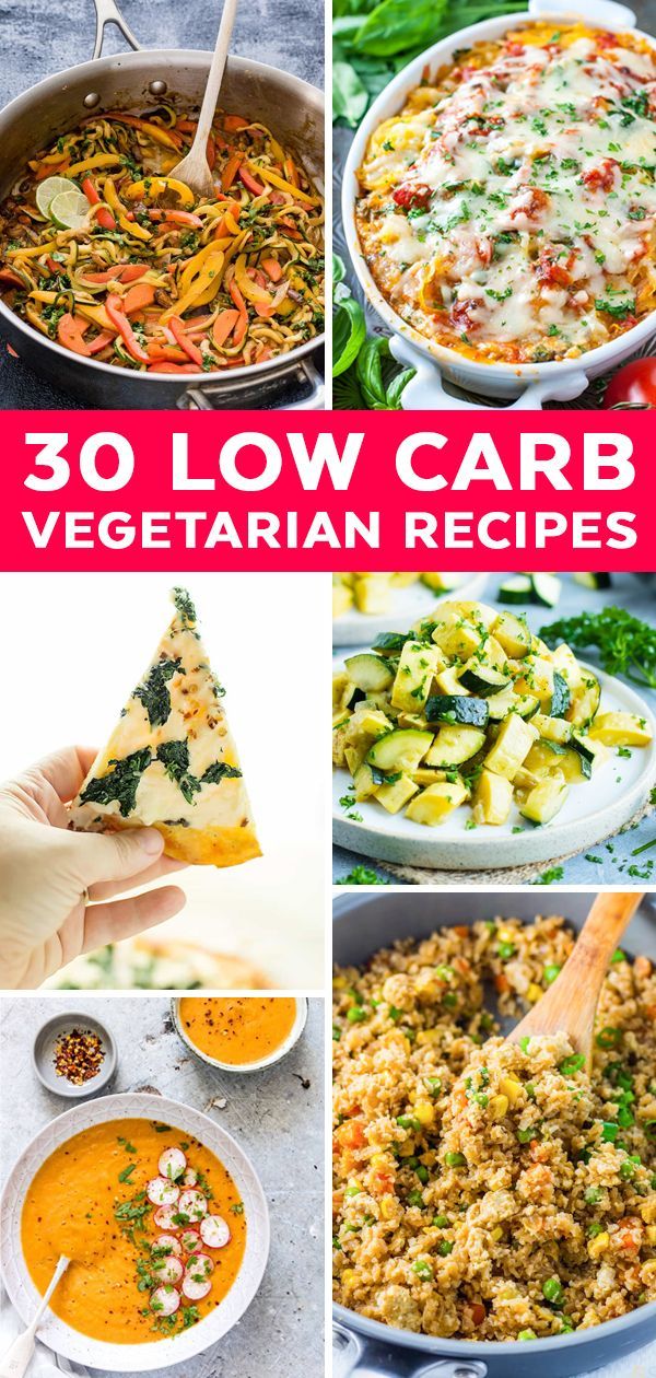 30 low carb vegetarian recipes that are easy to make and delicious for the whole family