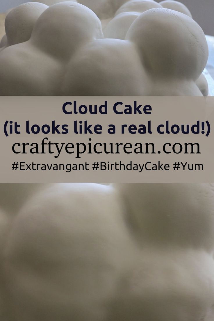 cloud cake it looks like a real cloud