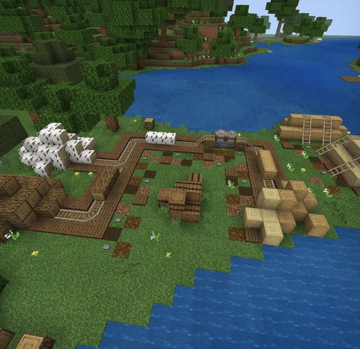 Minecraft Sawmill Ideas, Minecraft Sawmill, Minecraft Kale, Construction Minecraft, Funny Easter Eggs, Saw Mill, Minecraft Structures, Bangunan Minecraft, Minecraft Farm