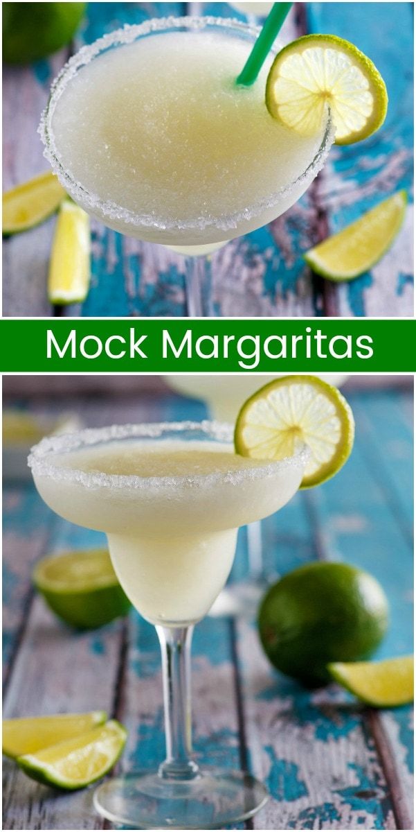 two margaritas with lime slices on the rim