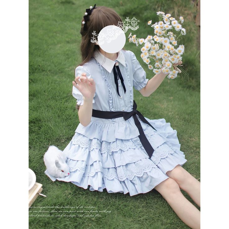 <Delivery Schedule>



 It will take approximately one to one and a half months from the time of order to delivery.






 ＜Item＞



 One-piece dress (including waist ribbon)

 Ribbon tie






 <Size>



 Small size



 Length: 77.9cm

 Shoulder width: 35cm

 Bust: 84cm

 Sleeve length: 27.3cm







 Medium size



 Length: 78.5cm

 Shoulder width: 36cm

 Bust: 88cm

 Sleeve length: 27.6cm




 Large size



 Length: 79.1cm

 Shoulder width: 37cm

 Bust: 92cm

 Sleeve length: 27.9cm




 XL size



 Length: 79.7cm

 Shoulder width: 38cm

 Bust: 96cm

 Sleeve length: 28.2cm









 <Material>



 cotton

 polyester









 ＜Model wearing＞



 Wearing size



 Small size




 Model Dimensions



 Height: 160cm Summer Dress With Doll Collar, Tiered Dress With Bow, Spring Tiered Dress With Bow, Cute Short Sleeve Dress With Bow, Summer Tiered Dress With Bow, Cute Doll Collar Summer Dresses, Cute Doll Collar Dresses For Summer, Cute Summer Dresses With Doll Collar, Spring Dress With Ruffles And Doll Collar