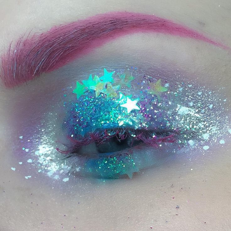 "A short inspiration board for those who enjoy them: makeup with strange glow, ideas for 2016" by GlaDos00 in MakeupAddiction - Album on Imgur Sea Punk, Watercolor Wings, Fantasy Make-up, Party Make-up, Space Grunge, Festival Glitter, Fairy Makeup, Makijaż Smokey Eye, Makeup Hacks