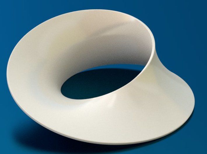 a white bowl sitting on top of a blue table