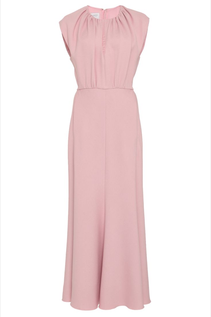 Crepe Midi Dress, Daytime Dresses, Giambattista Valli, Pink Midi Dress, Formal Style, Pre Fall, Dress Pink, Beach Dress, Minimal Fashion