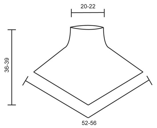 a drawing of a lamp shade with measurements for the top and bottom portion, including the base