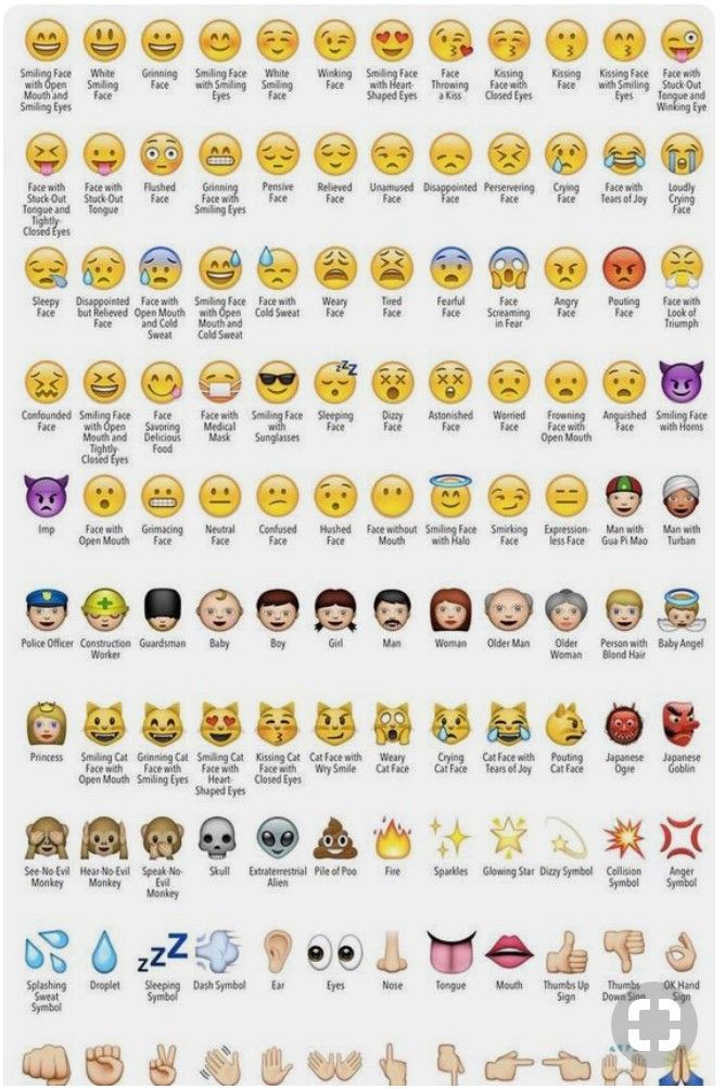 an iphone screen with emoticions on it