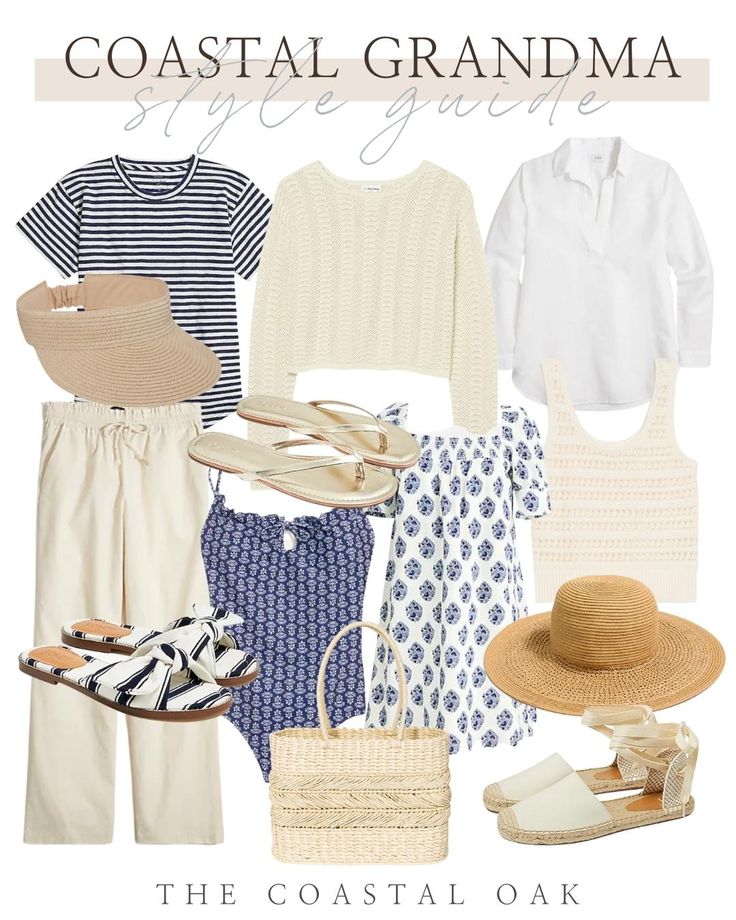 Grandmother Style, How To Have Style, Coastal Fashion, Coastal Casual, Grandma Fashion, Over 60 Fashion, Coastal Grandmother, Cruise Outfits, Summer Capsule Wardrobe