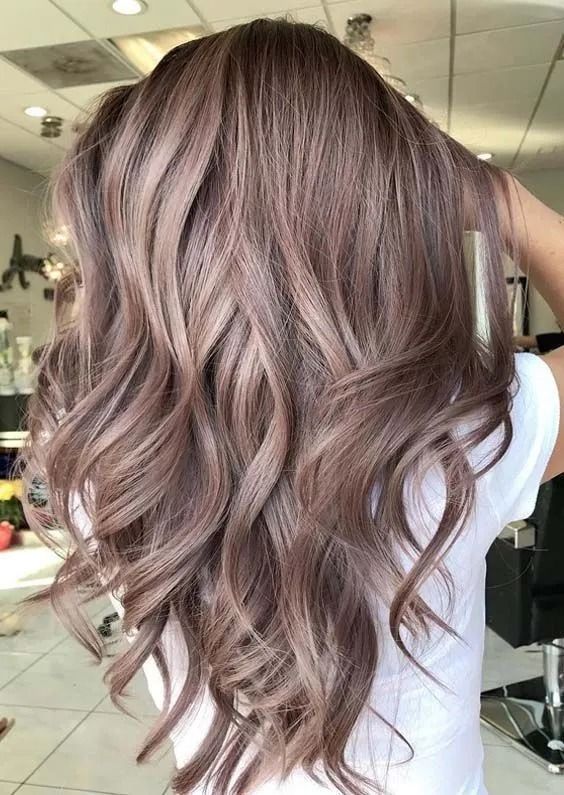 Dusty Rose Hair Color | The Salon Project NYC Dark Rose Gold Hair Brown, Brown Rose Hair, Rose Brown Balayage, Dusty Blonde Hair, Dusty Brown Hair, Soft Summer Hair Color Ideas, Dusty Rose Hair Color, Dusty Rose Nails, Desert Hair