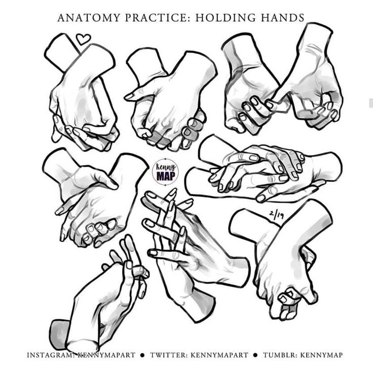 hands and fingers are shown with the words anatomy practice holding hands