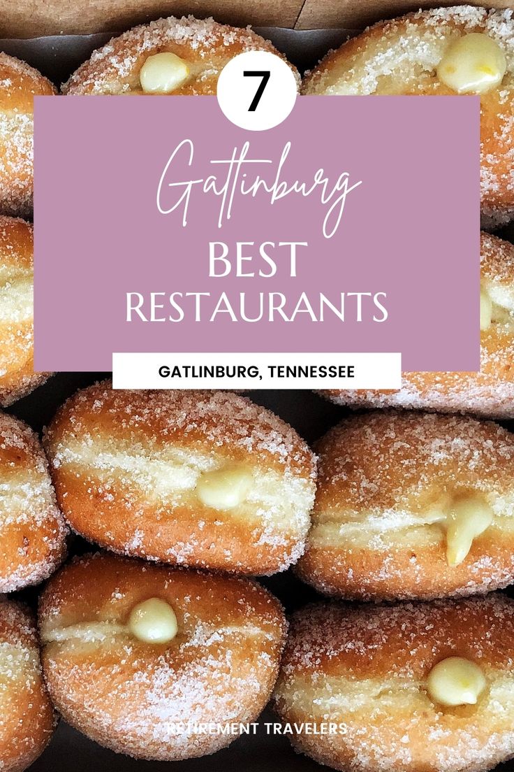 Custard filled doughnuts Gatlinburg Tennessee Food, Best Restaurants In Gatlinburg Tennessee, Gatlinburg Tennessee Things To Do In, Tennessee Food, Gatlinburg Restaurants, Gatlinburg Tennessee Vacation, Senior Travel, Nashville Travel Guide, Tennessee Road Trip