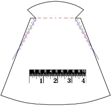 the measurements for a dress are shown