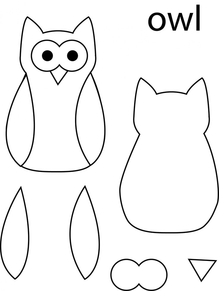 an owl cut out with the letters two