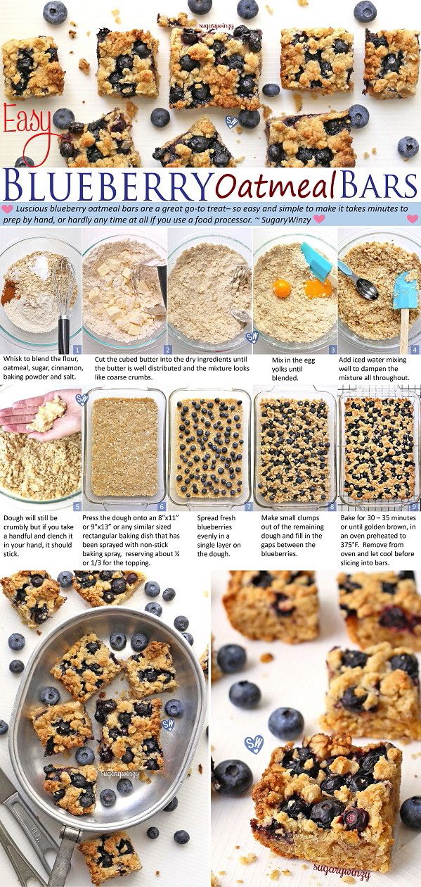 blueberry oatmeal bars recipe with pictures