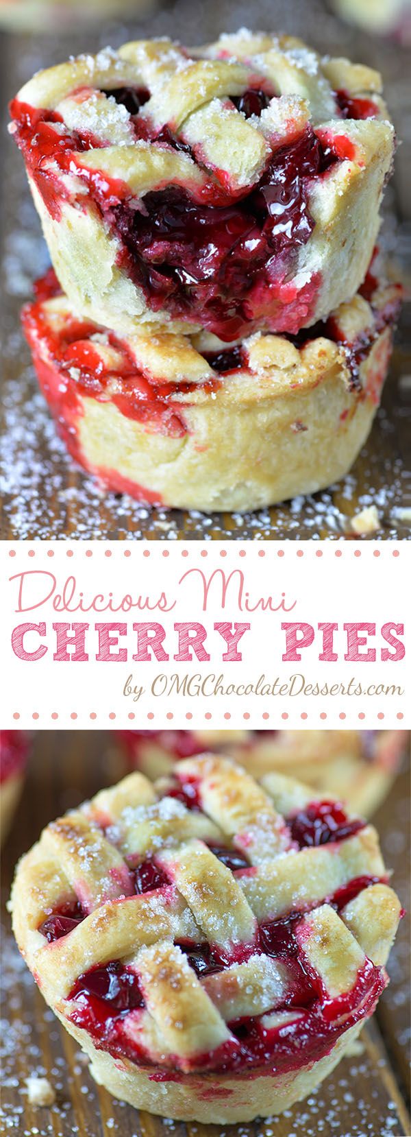 delicious mini cherry pies are the perfect dessert to serve for any party or special occasion