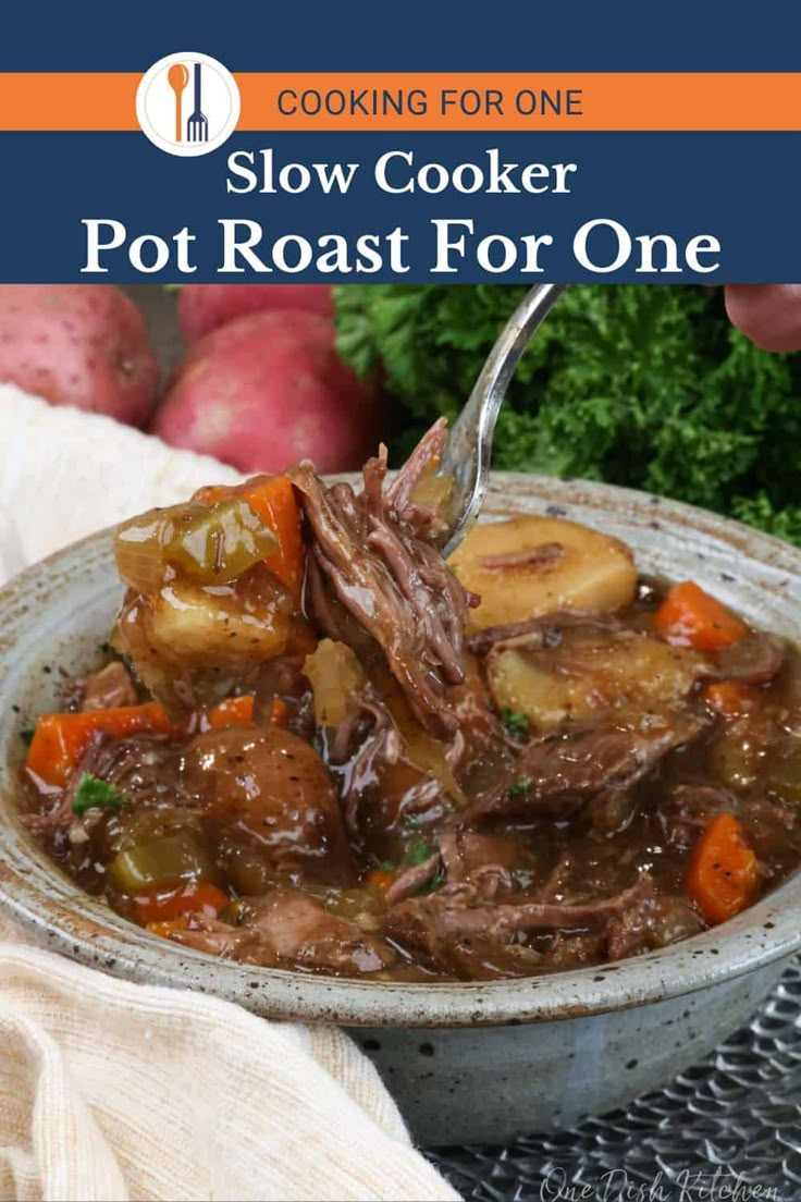 slow cooker pot roast for one