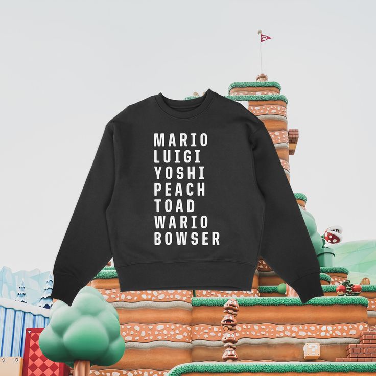 ★ HOME OF THE ORIGINAL CHARACTER TEE SINCE 2016 ★ The perfect sweatshirt to wear while exploring Mario World at Universal! Whether you're vacationing at Universal Studios or having a Mario themed birthday party our best selling Mario character sweatshirts are sure to be a show stopper! This collection is available in sizes for the whole family - perfect for magical and memorable photos! ★ PRODUCT DETAILS ★ This collection is available in toddler, kids and adult sizes and perfectly matched in col Universal Trip, Trip Outfit, Christmas Apparel, Mario Birthday, The Originals Characters, Trip Outfits, After Christmas, Order Up, Original Character