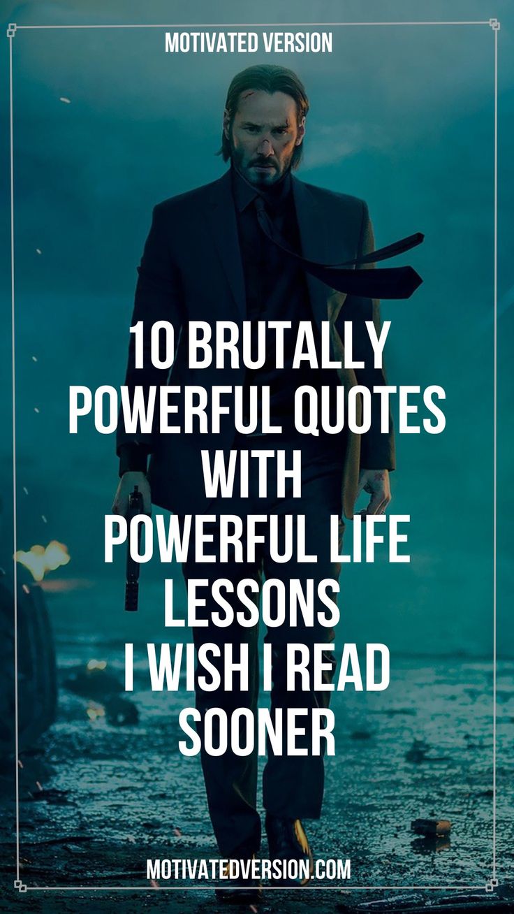 a man in a suit and tie with the words, 10 brilliant quotes with powerful life lessons