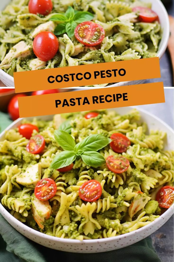 Costco Pesto Pasta Recipe Recipes Using Costco Pesto, Costco Pesto Recipes, Caprese Pizza, Pesto Pasta Recipe, Costco Meals, Pesto Pasta Recipes, Feta Pasta, Creamy Parmesan, Pesto Recipe