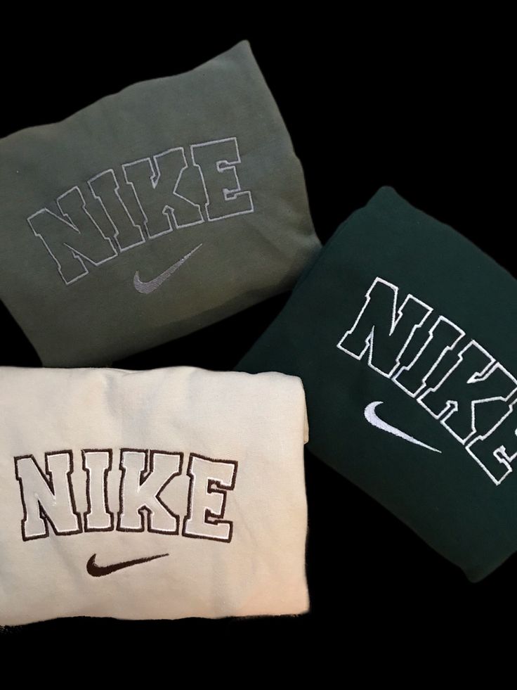 Nike Embroidery Sweatshirt, Nike Embroidery, Hoodies Sweaters, 3 Friends, Embroidery Sweatshirt, Embroidered Crewneck, Nike Sweatshirts, Embroidered Hoodie, Embroidered Sweatshirts