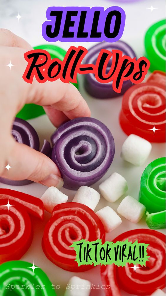 Looking for a fun and colorful treat that’s perfect for any occasion? Jello roll-ups are a delightful and easy-to-make snack that will impress both kids and adults alike. These vibrant, fruity rolls are not only visually appealing but also pack a delicious punch of flavor. Things To Make With Kids, Jello Roll Ups, Push Up Pops, Easy To Make Snacks, Fruit Roll, Best Instant Pot Recipe, Mouthwatering Recipes, Trending Recipes, Roll Ups