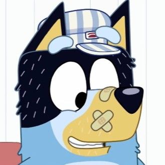 a cartoon dog with a hat on its head