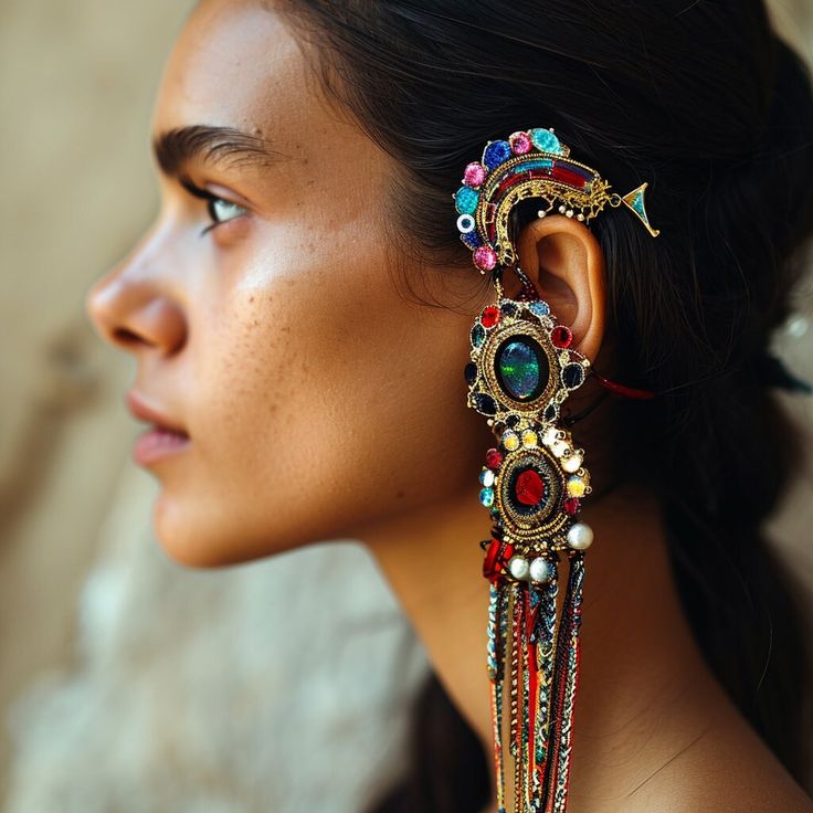 Elevate your winter look with the sophisticated charm of our artisanal handcrafted ear warmers, each piece a winter fashion statement. Bohemian Style Ear Cuff For Festivals, Bohemian Festival Ear Cuff, Handmade Trendy Ear Cuff, Bohemian Ear Cuff For Party, Earmuffs, Ear Warmers, Winter Looks, Fashion Statement, Jewelry Earrings Studs