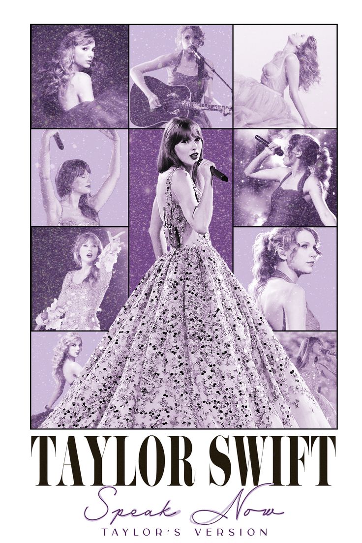 taylor swift's album cover for taylors version, featuring images of the singer