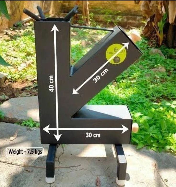 a bench made out of an old chair with measurements on the back and seat height