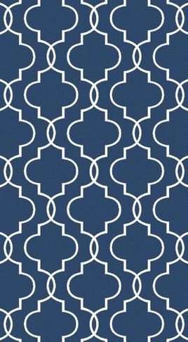 a blue and white wallpaper with an intricate design