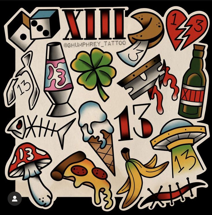 an assortment of stickers on a black background