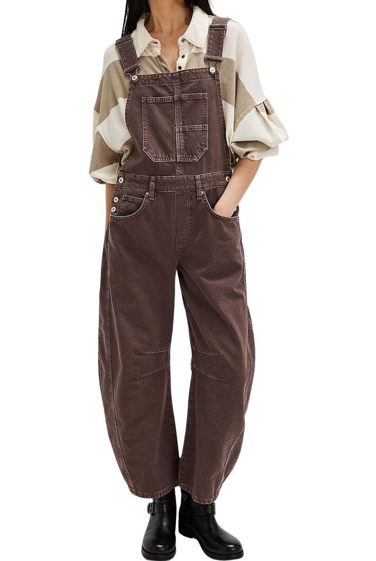 PRICES MAY VARY. Casual loose barrel leg jeans overalls; Vintage boyfriend baggy jeans Y2k denim bib overalls Highlights: Adjustable straps bib overall; Mid rise jeans; Wide leg barrel jeans denim pants; Side pockets and button design; Vintage distressed overalls ; Bib and brace design with wide barrel leg; Tapered knee; Solid color- black baggy jeans women overall, baggy khaki pants for women, white overalls for women, blue jean jumpsuit for women Size Guide: XS=US 0-2, S=US 4-6, M=US 8-10, L=US 12-14, XL=US 16-18, XXL=US 20-22. Please refer to loveimgs size chart in photo gallery. Womens Boyfriend Jeans Design: This denim bib overalls is crafted from soft cotton, these baggy jeans y2k overalls offer casual and loose overalls appearance, keep you relaxed, and comfy in every season. This d Blue Jean Jumpsuits For Women, Baggy Khaki Pants, Khaki Pants For Women, Jeans Jumpsuits For Women, Blue Jean Jumpsuit, Vintage Harem Pants, Womens Denim Jumpsuit, Loose Overalls, Khaki Pants Women