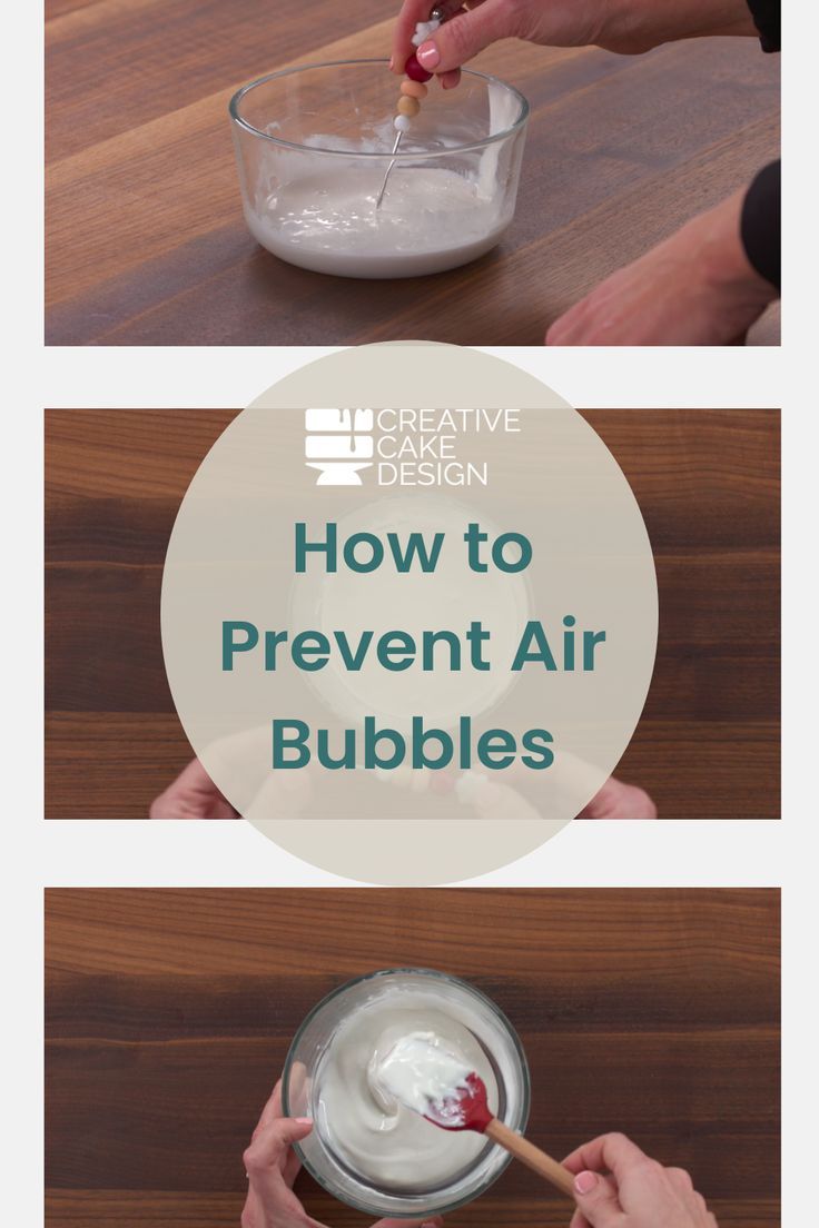 how to prevent air bubbles in the kitchen and on the dining room table with text overlay that says, how to prevent air bubbles