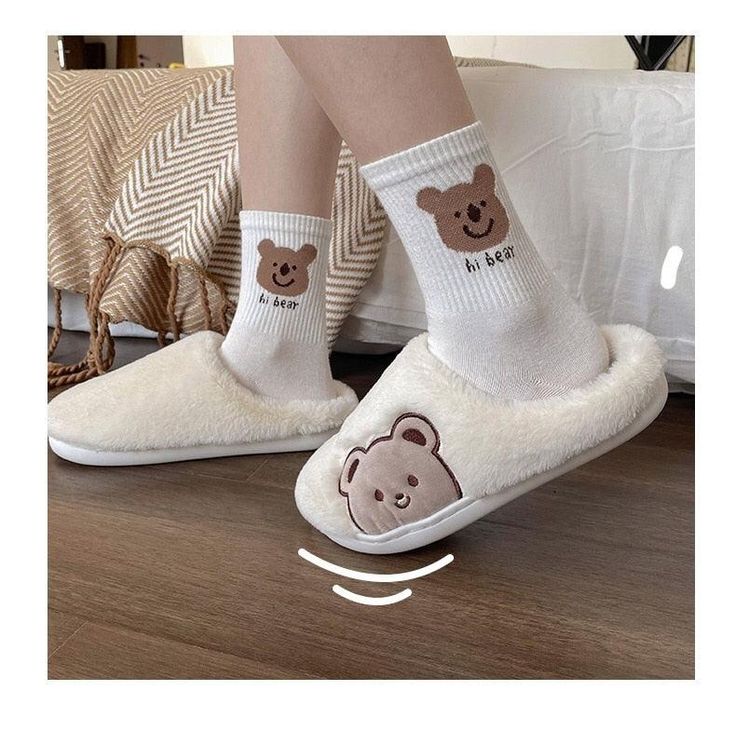 Step into coziness and cushiony comfort with Cute Bear Fur Cartoon Slippers. Crafted from soft short plush, these slippers are designed for indoor use, making for a perfectly plush experience. With its bear cartoon, this is a style that promises both comfort and charm. What are you waiting for? Experience sheer bliss with Cute Bear Fur Cartoon Slippers! How to Choose the Right Size: 1. Measure your foot length while standing, parallel to your other foot.2. Select the size based on the measured l Slipper For Women, Bear Slippers, Fluffy Slippers, Mid Heels Pumps, Slippers For Women, Fur Slippers, Strap Pumps, Stiletto Sandals, T Strap Sandals