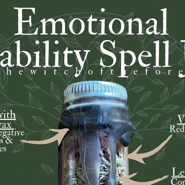 Stability Spell Jar, Emotional Stability Spell Jar, Confidence Spell Jar, Jar Spells, Expressing Emotions, Traditional Witchcraft, Green Witchcraft, Emotional Strength, Healing Spells