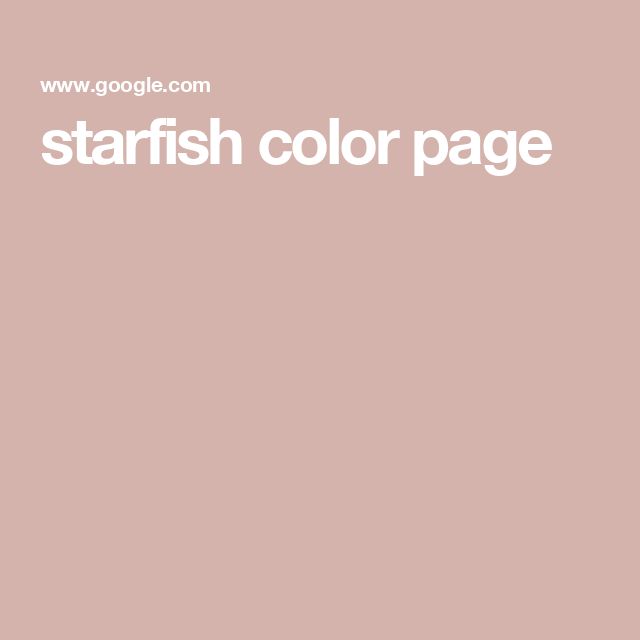 the words starfish color page are in white letters on a pink background with an image of