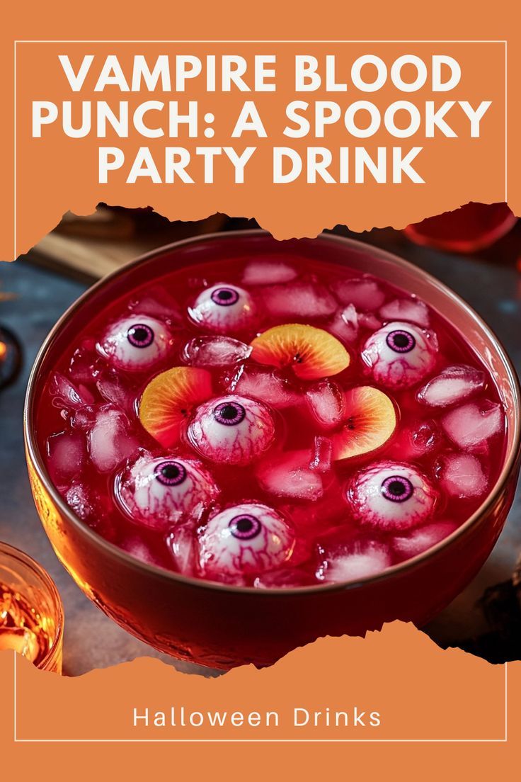 vampire blood punch a spooky party drink